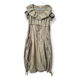 Svetlana Light Green Cowl Neck Midi Dress Size 8